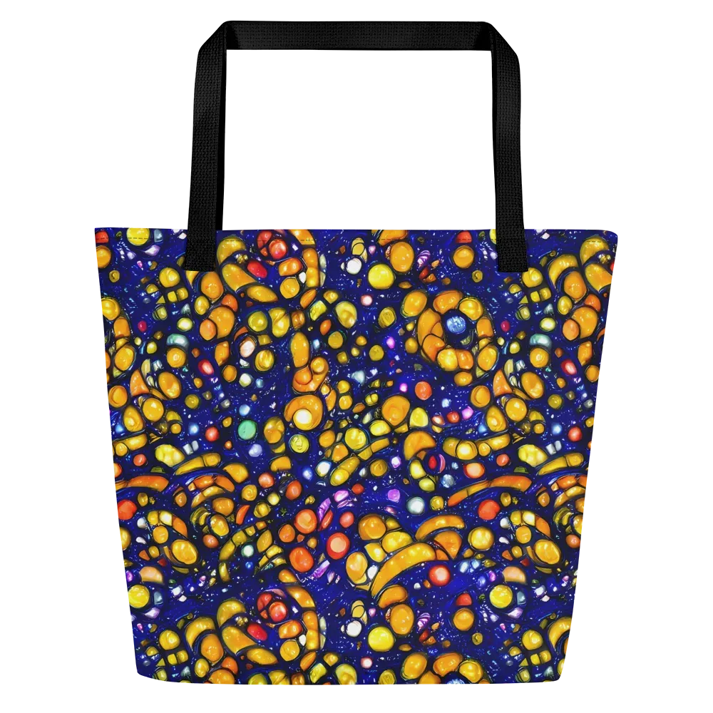 Ultramarine Carnival on Large Tote Bag W/ Pocket — Front