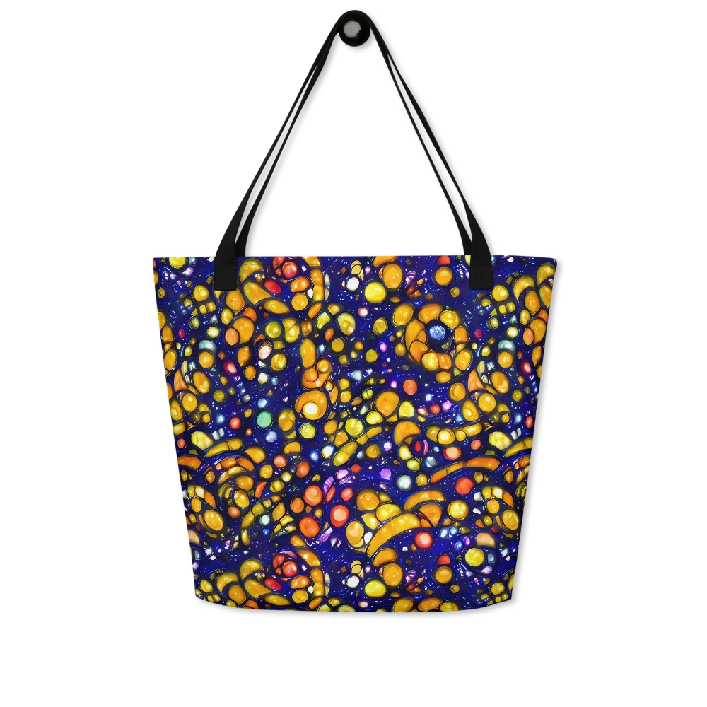 Ultramarine Carnival on Large Tote Bag W/ Pocket — Front