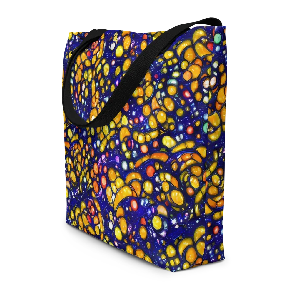 Ultramarine Carnival on Large Tote Bag W/ Pocket — Front