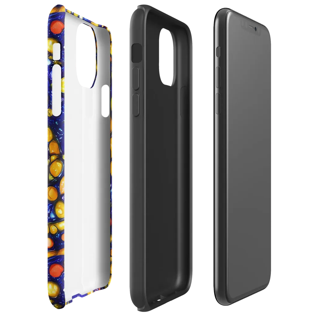 Ultramarine Carnival on Tough Case for iPhone® — Right
