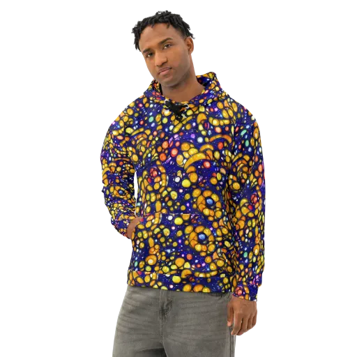 Ultramarine Carnival on a Cotton Hoodie