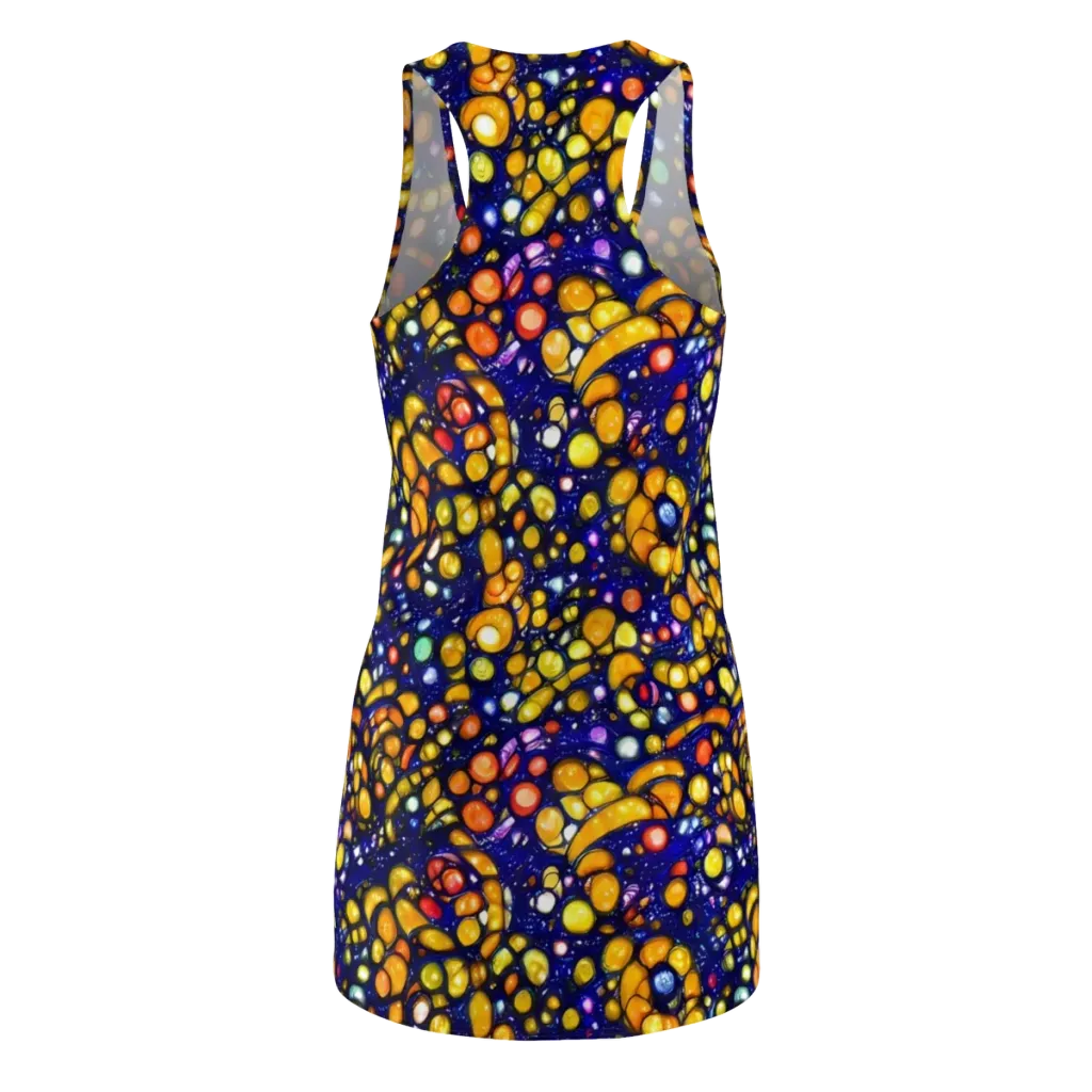 Ultramarine Carnival on Racerback Dress — Back