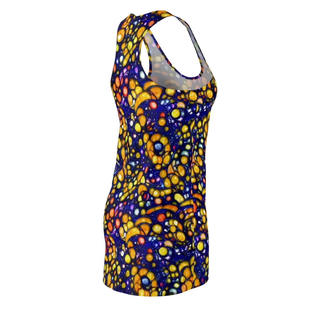 Ultramarine Carnival on Racerback Dress — Back Side