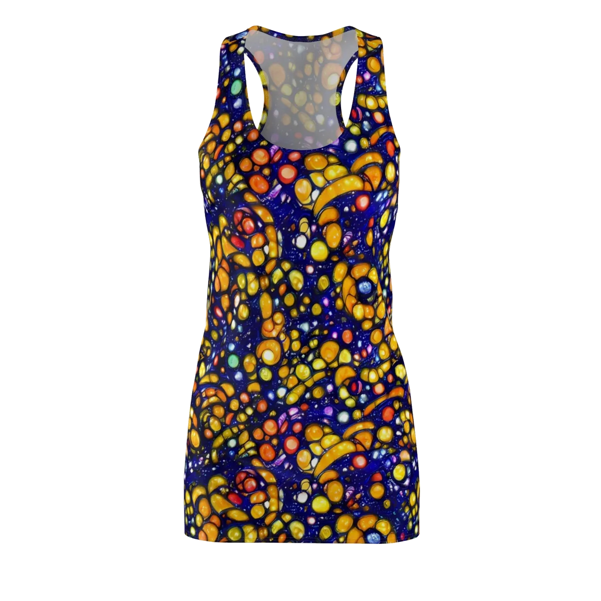 Ultramarine Carnival on Racerback Dress — Front