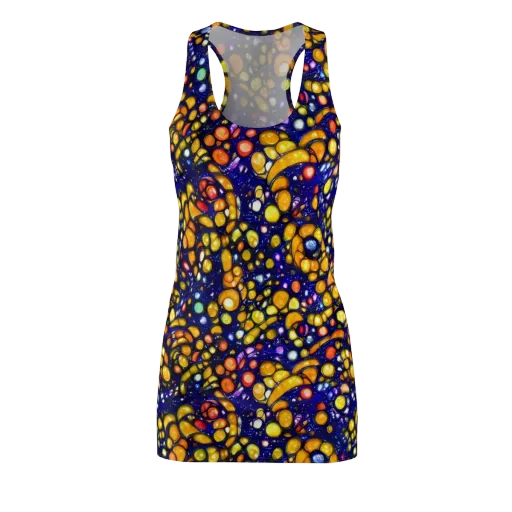 Ultramarine Carnival on a Racerback Dress
