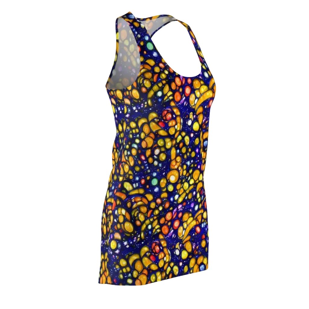Ultramarine Carnival on Racerback Dress — Front Side
