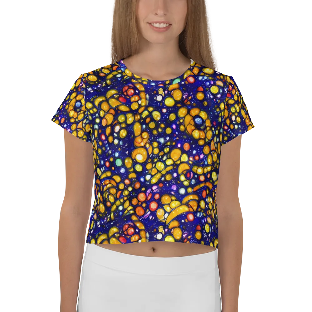 Ultramarine Carnival on Crop Tee — Front