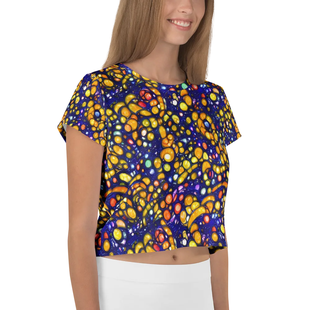 Ultramarine Carnival on Crop Tee — Right