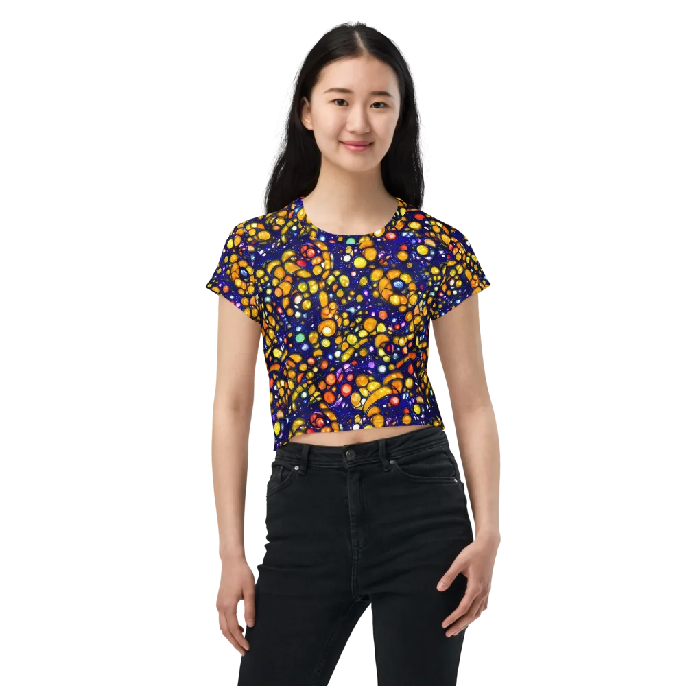 Ultramarine Carnival on Crop Tee — Front