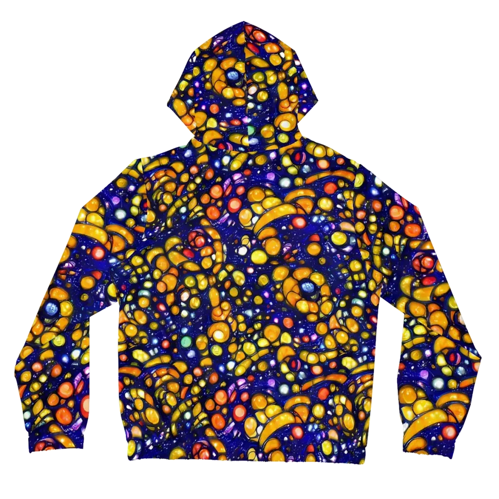 Ultramarine Carnival on Women's Full-Zip Hoodie — Back