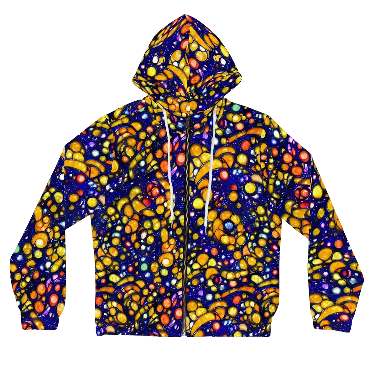 Ultramarine Carnival on Women's Full-Zip Hoodie — Front