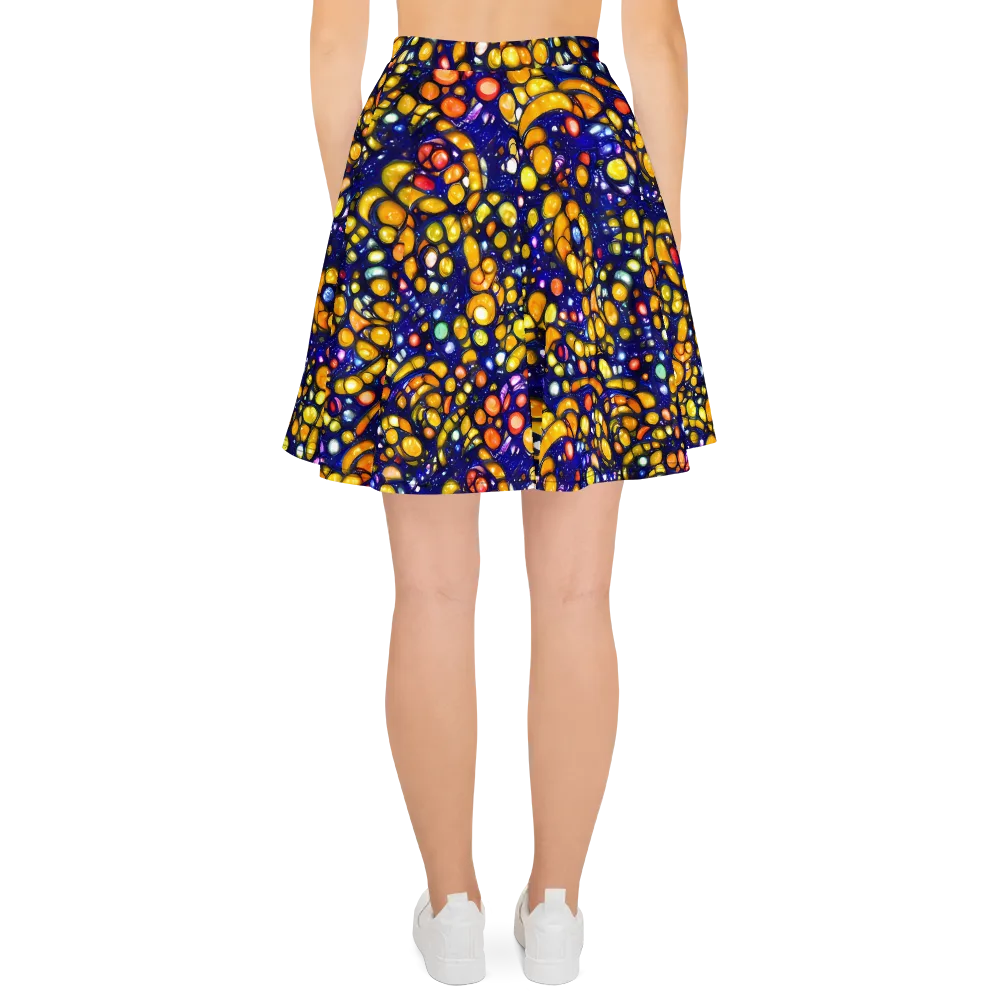 Ultramarine Carnival on Skater Skirt — Back
