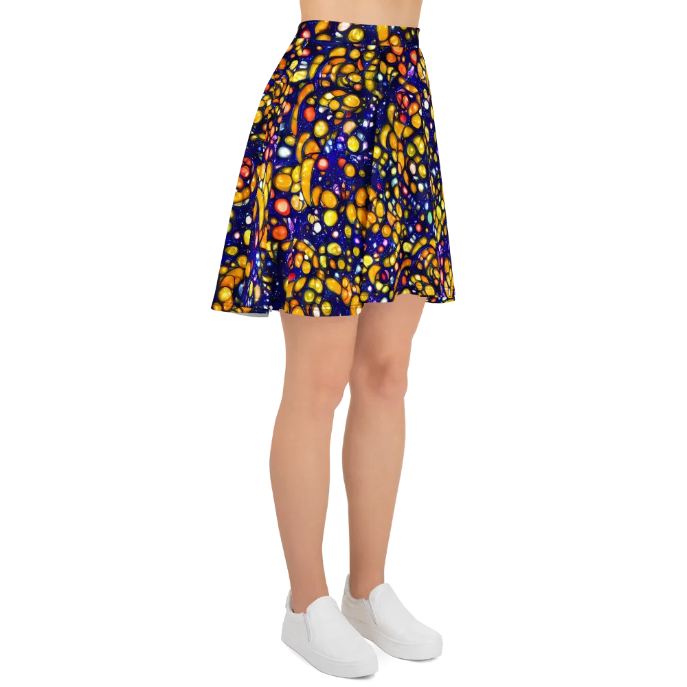 Ultramarine Carnival on Skater Skirt — Right