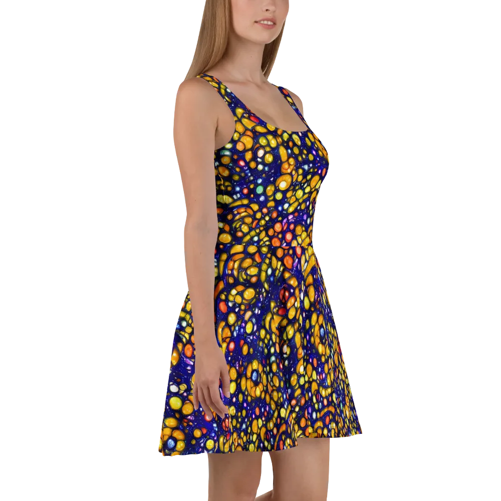 Ultramarine Carnival on Skater Dress — Right