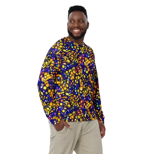 Ultramarine Carnival on a Sweatshirt