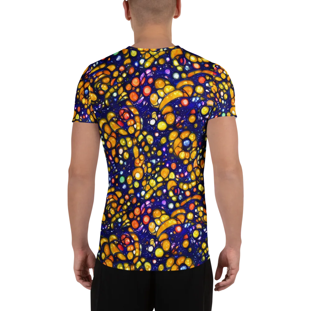 Ultramarine Carnival on Men's Athletic T-Shirt — Back