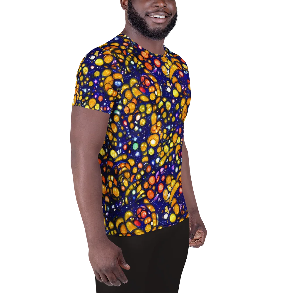 Ultramarine Carnival on Men's Athletic T-Shirt — Right