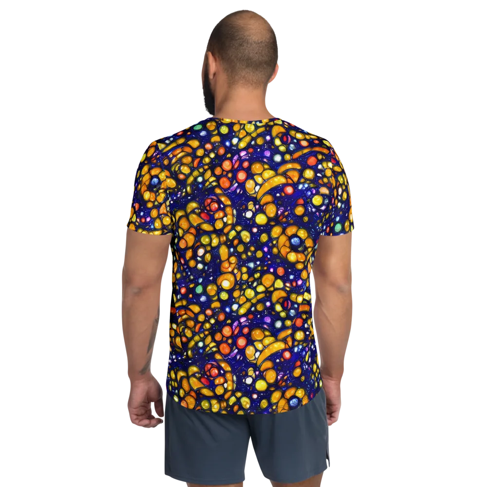 Ultramarine Carnival on Men's Athletic T-Shirt — Back