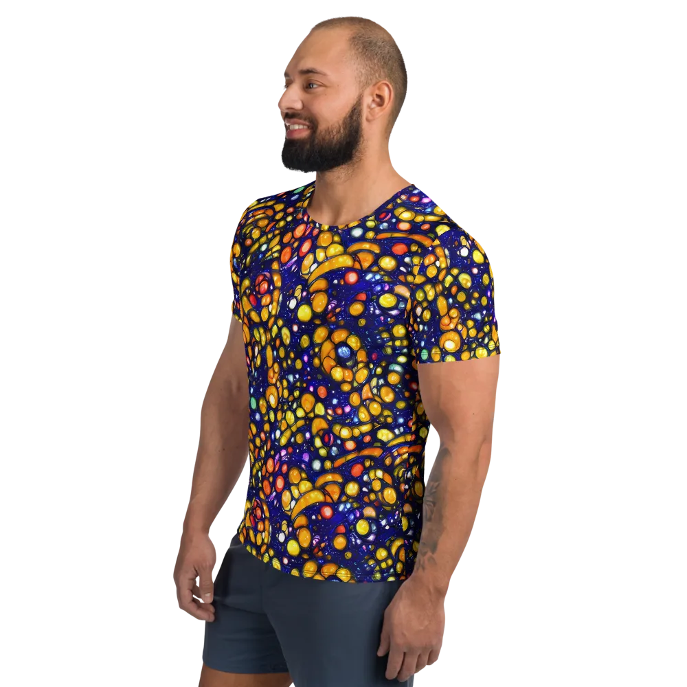 Ultramarine Carnival on Men's Athletic T-Shirt — Left