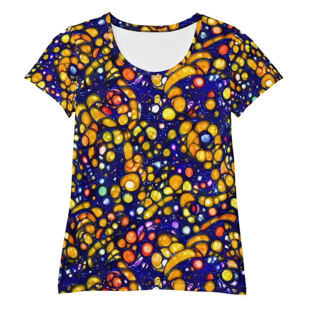 Ultramarine Carnival on Women's Athletic T-Shirt — Front