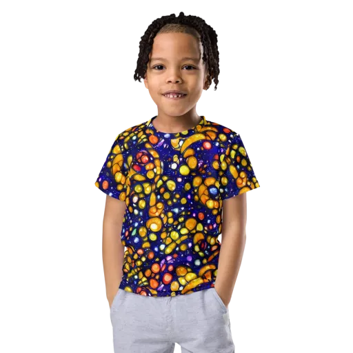 Ultramarine Carnival on a Kids Crew Neck T-Shirt