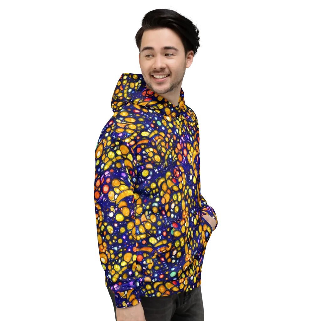 Ultramarine Carnival on Hoodie — Right