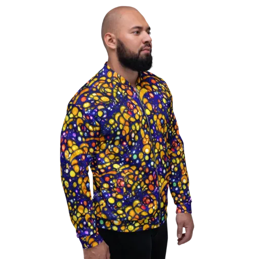 Ultramarine Carnival on a Bomber Jacket