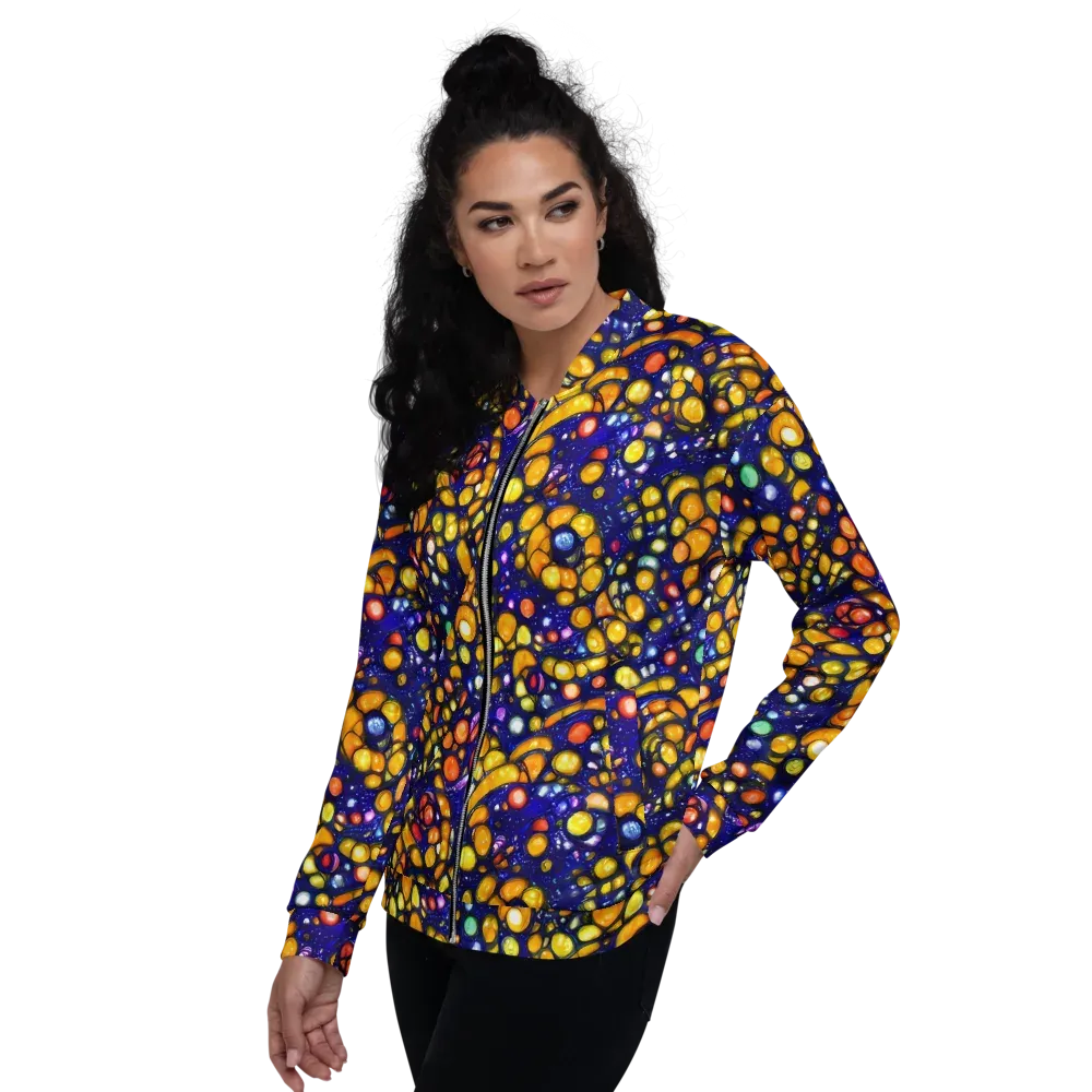 Ultramarine Carnival on Bomber Jacket — Left