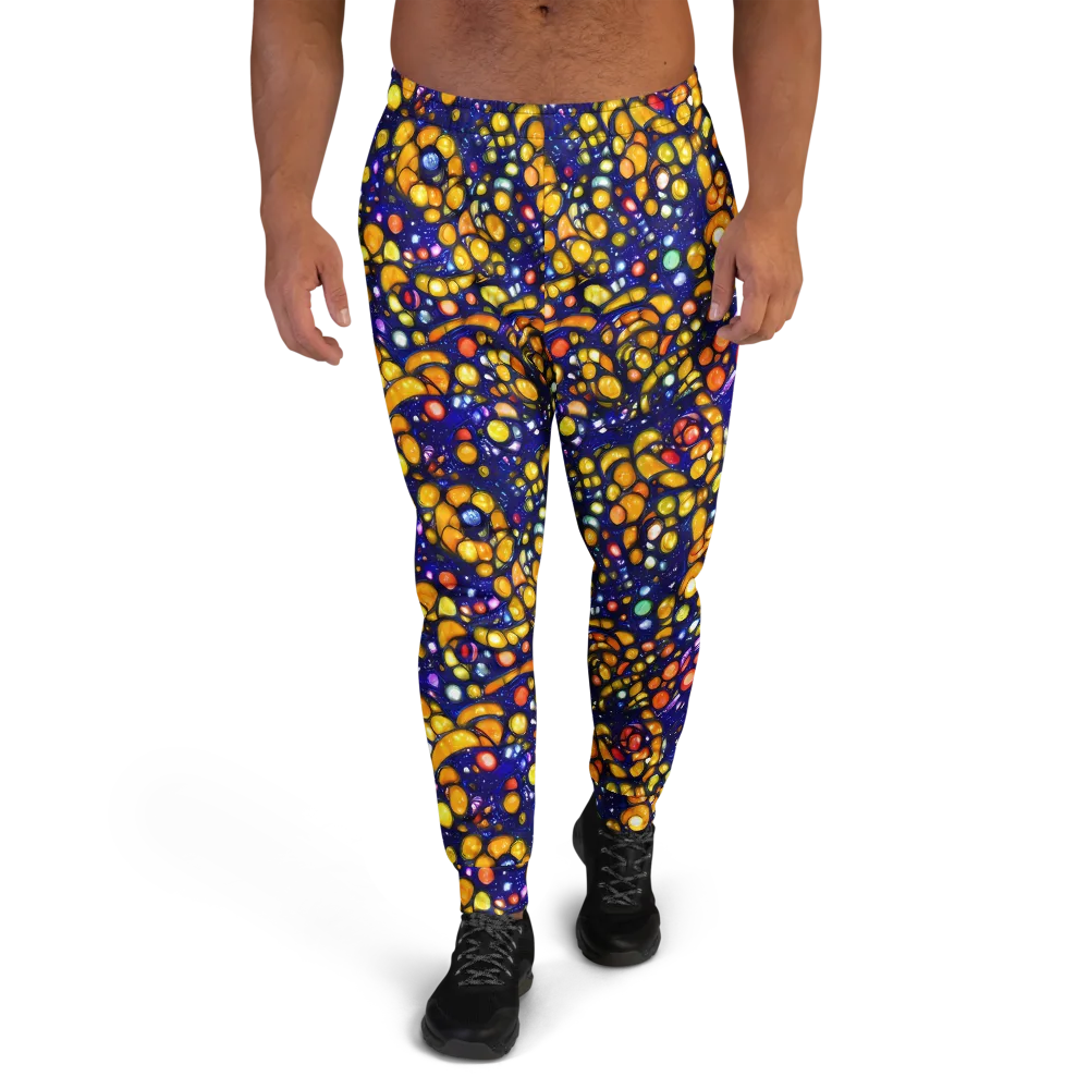 Ultramarine Carnival on Men's Joggers — Front