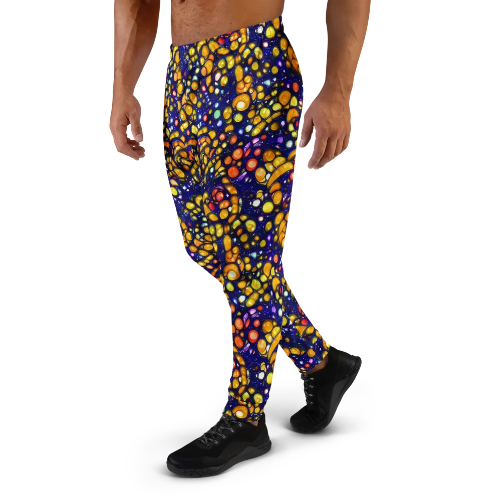 Ultramarine Carnival on Men's Joggers — Left