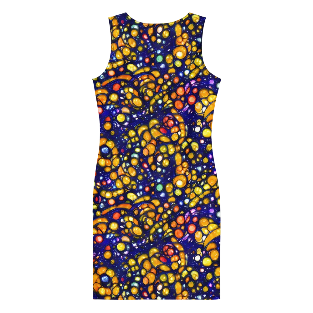 Ultramarine Carnival on Bodycon Dress — Back