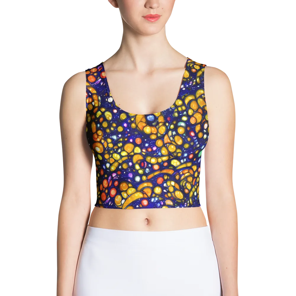 Ultramarine Carnival on Crop Top — Front