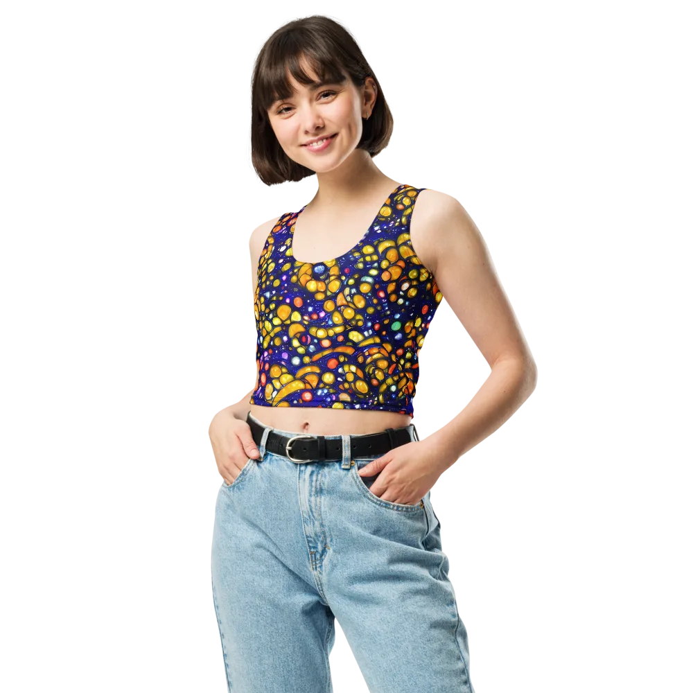 Ultramarine Carnival on Crop Top — Front