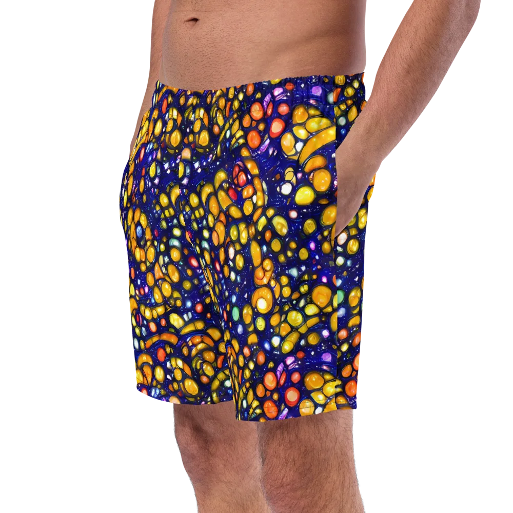 Ultramarine Carnival on Swim Trunks — Left Front