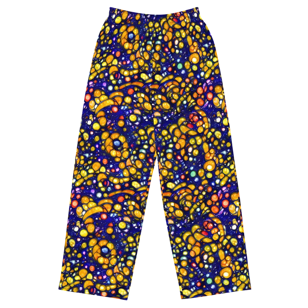 Ultramarine Carnival on Wide-Leg Pants — Front