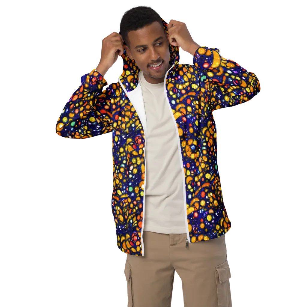 Ultramarine Carnival on Men's Windbreaker — Front