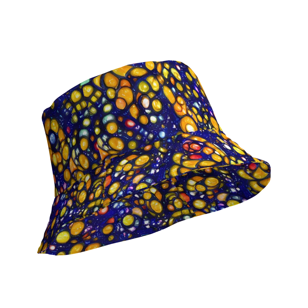 Ultramarine Carnival on Reversible Bucket Hat — Product details Outside