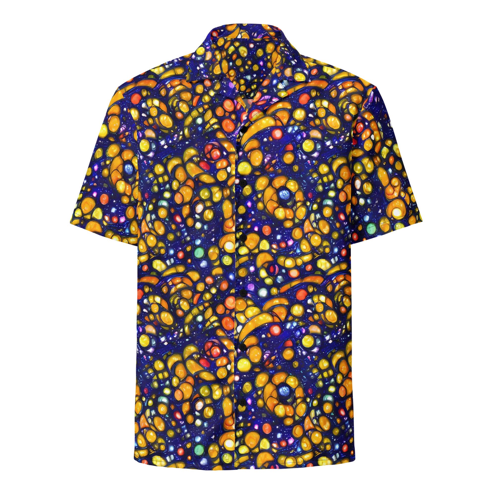 Ultramarine Carnival on Button Shirt — Front