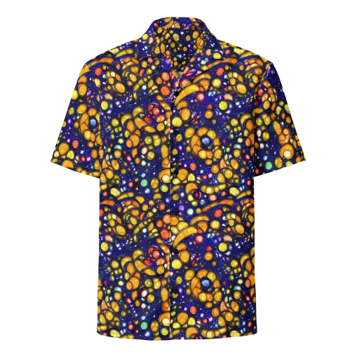 Ultramarine Carnival on a Button Shirt