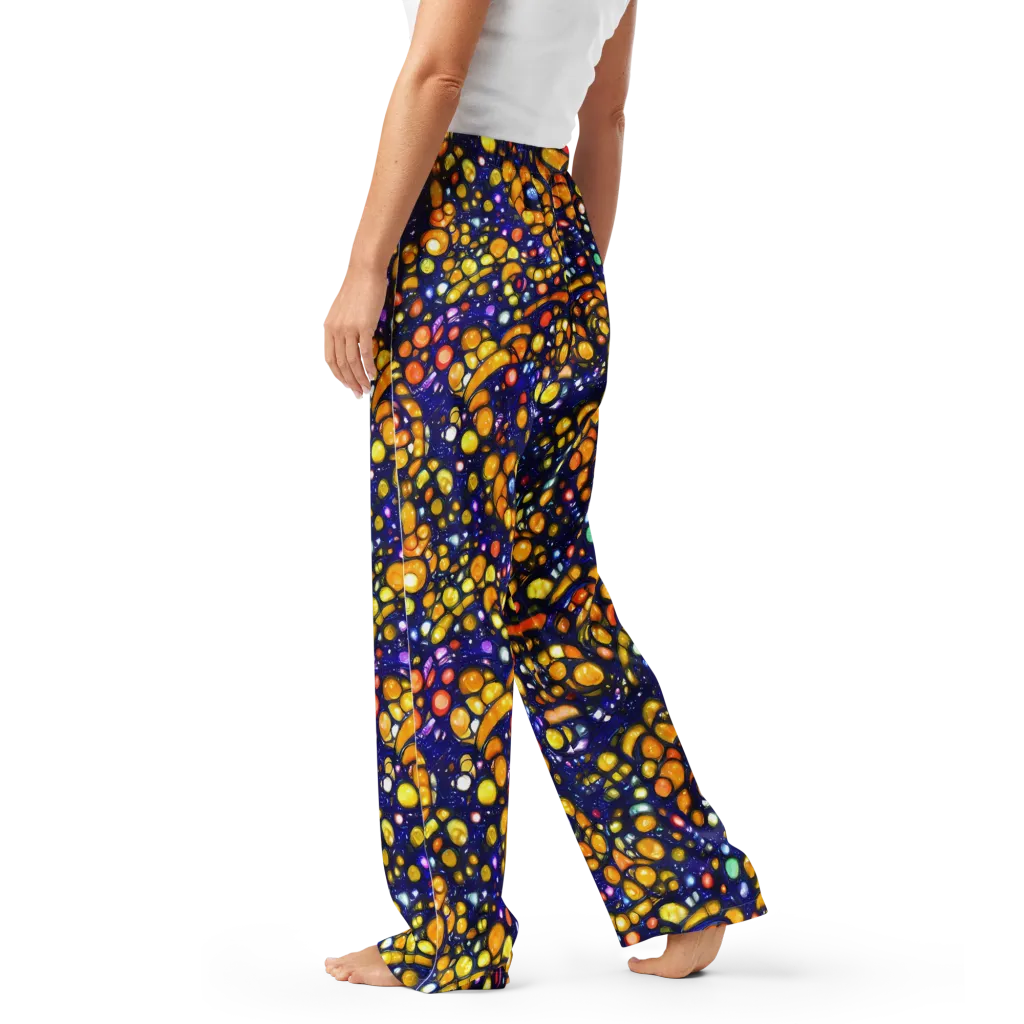 Ultramarine Carnival on Women's Pajama Pants — Left