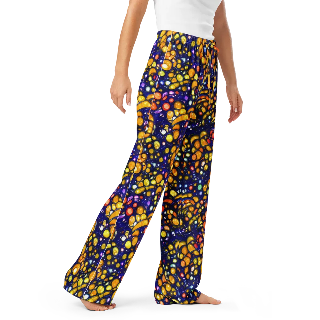 Ultramarine Carnival on Women's Pajama Pants — Right Front