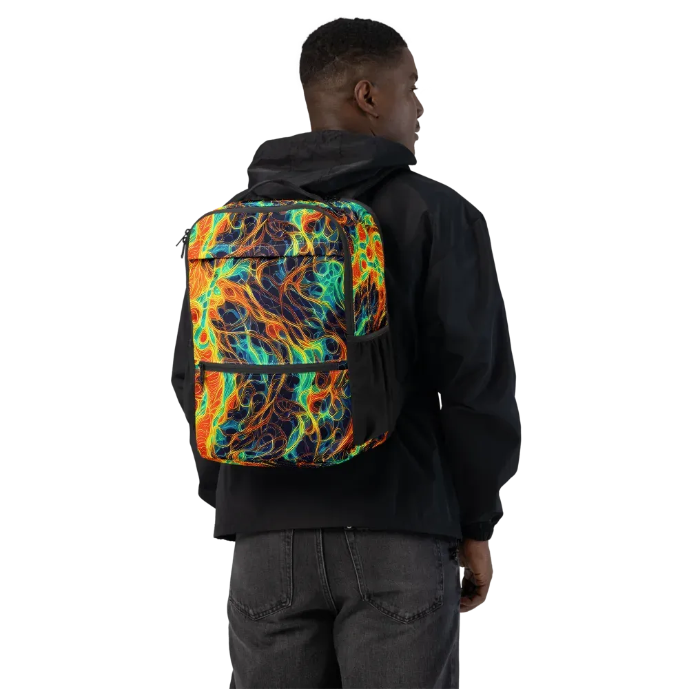 Molten Aurora on Utility Backpack — Back