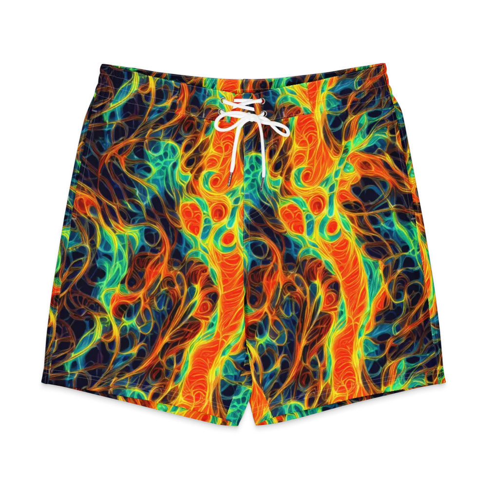 Molten Aurora on Men's Board Shorts — Front