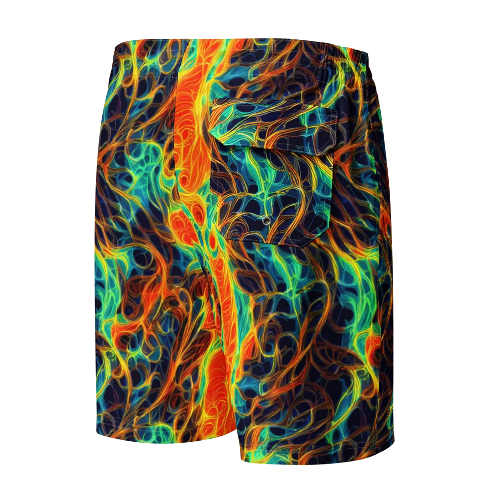 Molten Aurora on Men's Board Shorts — Back