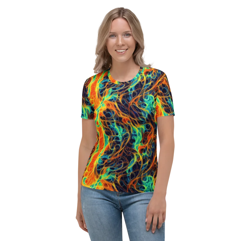 Molten Aurora on Women's Crew Neck T-Shirt — Front