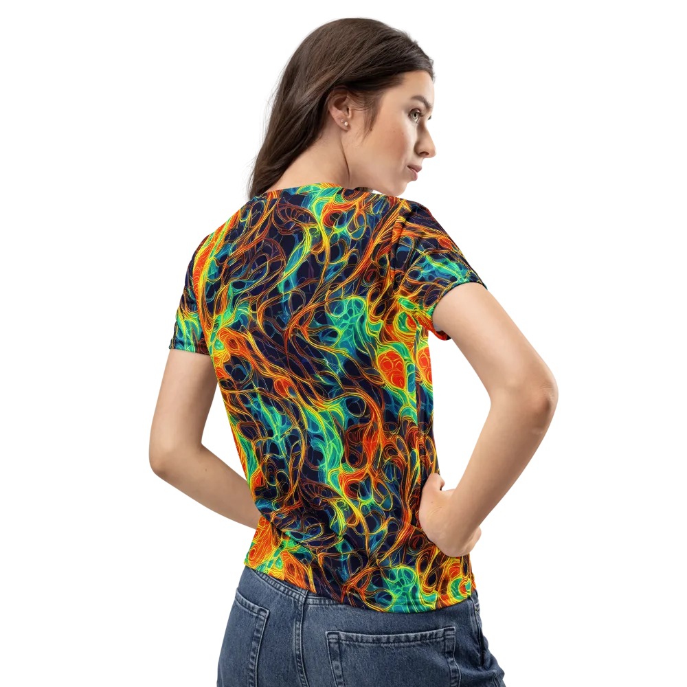Molten Aurora on Women's Crew Neck T-Shirt — Back