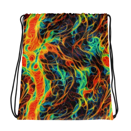 Molten Aurora on a Drawstring Bag