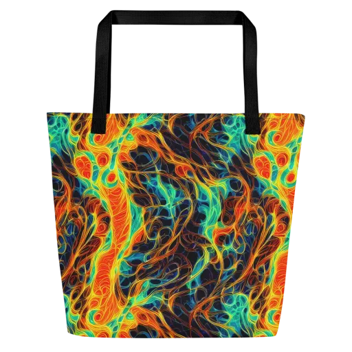 Molten Aurora on a Large Tote Bag W/ Pocket
