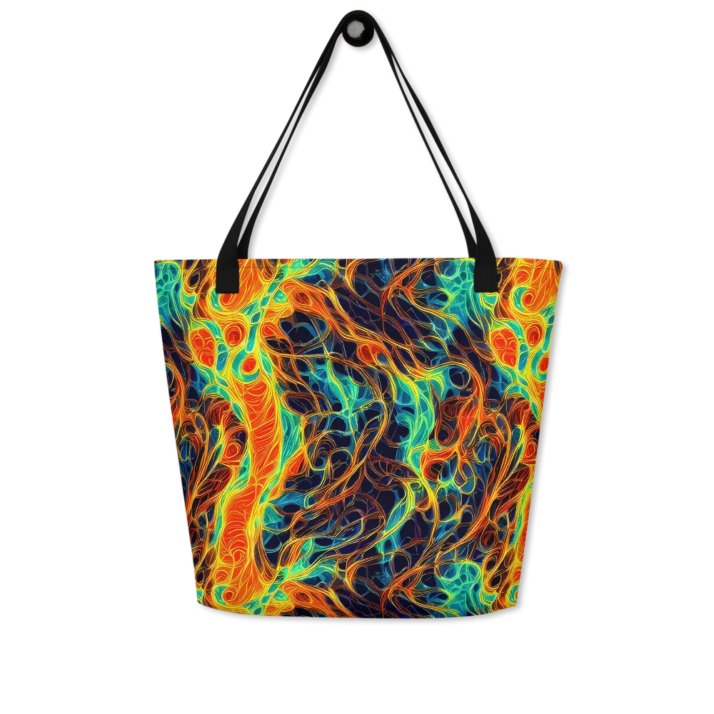 Molten Aurora on Large Tote Bag W/ Pocket — Front