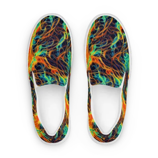Molten Aurora on a Women's Slip-On Canvas Shoes